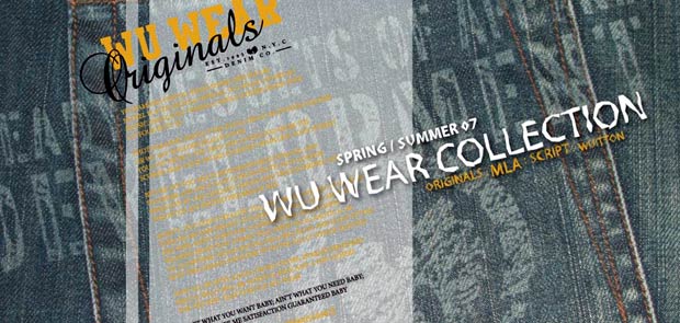 wu-wear spring summer collection 2007