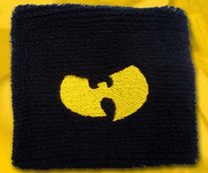 Sweatband  - black yellow big