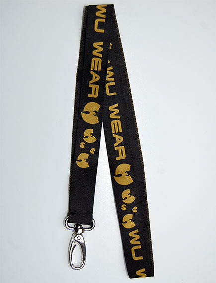 Woven Wu Wear Lanyard - black big