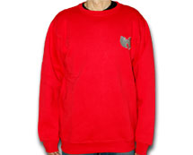 Wu Wear Logo Crew Neck Sweater - red